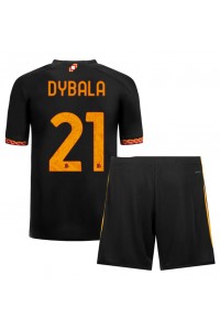 Fotbalové Dres AS Roma Paulo Dybala #21 Dětské Třetí Oblečení 2023-24 Krátký Rukáv (+ trenýrky)